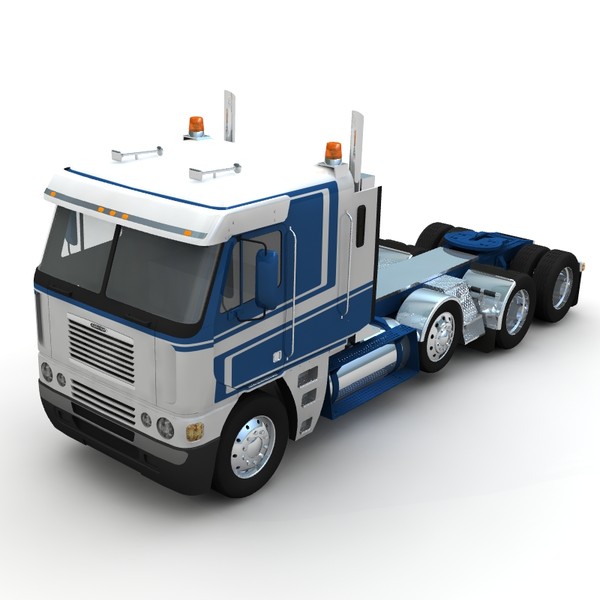 3d freightliner argosy long frame - Freightliner Argosy long frame by bansheewoj